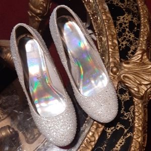 Silver shoes